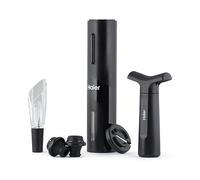 Haier 6-In-1 Electric Wine Bottle Opener Kit - Includes USB Rechargeable Bottle Opener - Tulip Wine Aerator Pourer - Foil Cutter - Vacuum Pump - 2 Stoppers - Premium Quality