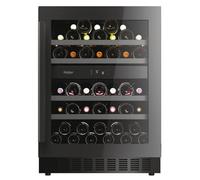 Haier Wine Bank 50 Series 5 HAKWBD60UK Built In Wine Cooler - Black - F Rated, Black