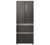 Haier HFR3718ENMD 70cm 60/40 Total No Frost French Style Fridge Freezer - Dark Inox