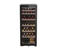 Haier HWS77GDAU1(UK) Freestanding Wine Cooler, 1 door, 77 Bottles, 127cm Tall, Black [Energy Class G]