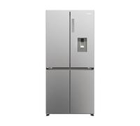 Haier Cube 83 Serie 3 HCR3818EWMM(UK) side-by-side refrigerator Freestanding 463 L E Platinum, Stainless steel