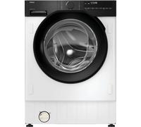 Haier Series 6 Integrated Washing Machine With Autodose, 9 Kg Wash Capacity, 1600 RPM, A-30 percent Rated, hOn App Connectivity, Anti-Bacterial Treatment, White and Black, 60x53x82 cm-BHA6SD69M6DB9-80