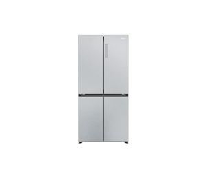 Haier Cube 83 Series 3 American Fridge Freezer, 467L, Gentle Silver | Total No Frost, Air Surround, Freestanding, E Class, 83x65x182cm, HCR3818ENMG