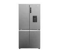 Haier Cube 90 Series 5 American Fridge Freezer - Platinum Silver - E Rated