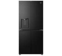 HAIER Cube Series 5 HCW58S18CHMB American-Style Smart Fridge Freezer - Brushed Black, Black