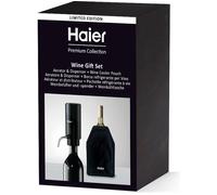 Haier Limited Edition Wine Gift Set - Electric Wine Aerator Dispenser & Cooler Pouch - 2-in-1 Aerator & Pourer with Portable Wine Chiller