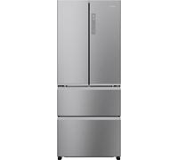Haier FD 70 Series 3 HFR3718ENMM Total No Frost American Fridge Freezer - Platinum Inox - E Rated, Silver