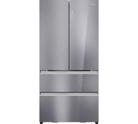 Haier FD 90 Series 7 HFR79F19EFGK Non-Plumbed Total No Frost American Fridge Freezer - Sapphire Glass - E Rated, Stainless Steel