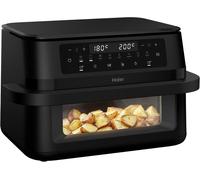 Haier Flex Dual Zone Air Fryer, XL 11L with Divider, Viewing Window, 8-in-1: Air Fry, Grill, Roast, Bake, Dry, Reheat, Defrost, Slow Cook, Sync Function, Non-Stick, Dishwasher Safe [HAF3ADW]
