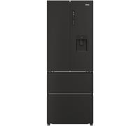Haier HFR5719EWPB side-by-side refrigerator Freestanding 444 L E Black