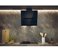 Haier I-Link HADG6CBS4BWIFI Wifi Connected 60cm Angled Chimney Cooker Hood - Black, Black