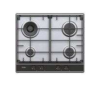 Haier Series 2 HAHG6BR4S2X 60cm Gas Hob - Black / Stainless Steel