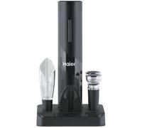 HAIER HAWBKIT05 5-in-1 Electric Wine Set - Black & Clear