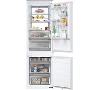 Haier HBW7518CTK 177cm 70/30 Integrated No Frost Fridge Freezer with Sliding Door Fixing Kit - White - C Rated, White