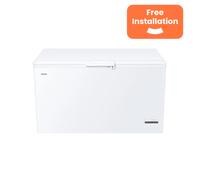 Haier HCE321DK 391L Wide Chest Freezer - White - D Rated