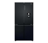 Haier HCR39F19EWPT Cube 90 Series 3 649L American Fridge Freezer with Non-Plumbed Water Dispenser - 90.8cm Wide, 190.5cm High, No Frost, Dark Inox, Energy Rating E