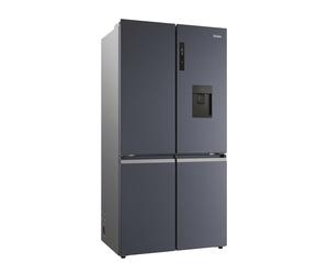 Haier HCR5919EHMB Cube 90 Series 5 525L American Fridge Freezer with Plumbed Water Dispenser & Auto Ice Maker - 90.8cm Wide, 190cm High, Total No Frost, Brushed Black, Energy Rating E