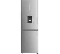 Haier HDPW5618DWPK 185cm 60/40 No Frost Fridge Freezer - Platinum Inox - D Rated, Silver