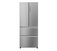 Haier FD 70 Series 3 HFR3718ENMM Total No Frost American Fridge Freezer - Platinum Inox - E Rated, Silver