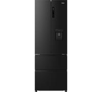 Haier HFR3720DWMB Plumbed Frost Free Multi-door American Fridge Freezer - Slate Black Black
