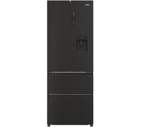 Haier HFR5719EWPB side-by-side refrigerator Freestanding 444 L E Black