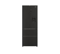 Haier Hfr5719Ewpb Non-Plumbed Total No Frost American Fridge Freezer With Water Dispenser, E Rated - Slate Black Black