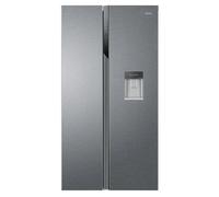 Haier HSR3918EWPG American Fridge Freezer in Silver with Water Non Plu