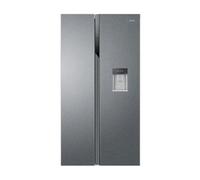 Haier SBS 90 Serie 3 HSR3918EWPG side-by-side refrigerator Freestanding 521 L E Silver