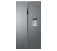 Haier SBS 90 Serie 3 HSR3918EWPG side-by-side refrigerator Freestanding 521 L E Silver