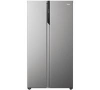 Haier HSR5918DNMP Frost Free Non-Plumbed American Fridge Freezer - Platinum Inox