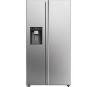 Haier HSW59F18DIMM(UK) side-by-side refrigerator Freestanding 601 L D Platinum, Stainless steel