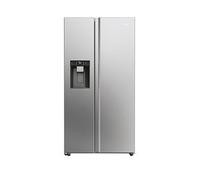 Haier Hsw59F18Dimm Total No Frost American Fridge Freezer, Plumbed Inox