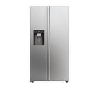 Haier HSW59F18DIMM(UK) side-by-side refrigerator Freestanding 601 L D Platinum, Stainless steel