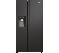 Haier HSW59F18EIPT(UK) side-by-side refrigerator Freestanding 601 L E Black