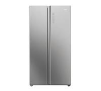 Haier HSW79F18ANMM American Style Fridge Freezer SBS 90 Series 7, Silver, A Rated