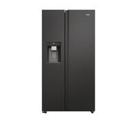 Haier HSW79F18DIPT(UK) side-by-side refrigerator Freestanding 601 L D Black