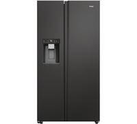 Haier HSW79F18DIPT(UK) side-by-side refrigerator Freestanding 601 L D Black