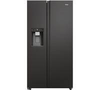Haier HSW79F18DIPT(UK) side-by-side refrigerator Freestanding 601 L D Black