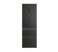 HAIER HTW3618ENPB Smart Fridge Freezer - Slate Black, Black