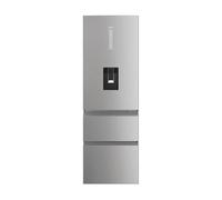Haier HTW5618DWMG 185x60cm No Frost Silver Freestanding Fridge Freezer with Water Dispenser