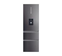 Haier HTW5618EWMP Frost Free Fridge Freezer Dark Inox