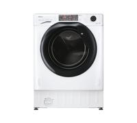 Haier HWDQ90B416FWB-UK 9/5kg Integrated Washer Dryer, D/A Rated, White & Black