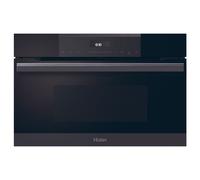 Haier HWO38MG6HXBD/UK Built In Microwave And Grill For Tall Housing - BLACK