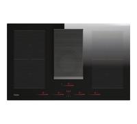 Haier I-Dual Series 6 HAIH8IFMCF Black Built-in 83 cm Zone induction hob 4 zone(s) Built-in hood