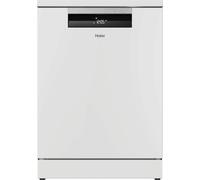 Haier I-Pro Shine Series 7 Freestanding Dishwasher, 14 Place Settings, Class A, Brushless Inverter Motor, H-Shaped Spray Arm, White, 60x60x84 cm - XF 4A4M0W-80