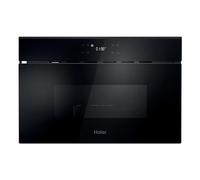 Haier ID Series 2 Built-in Microwave with Grill, 24L Capacity, 5 AutoMenu Programmes, Full-Touch Control, Automatic Side-Door, Matt Black, 32x59.5x39 cm - H38SIDBF7XK