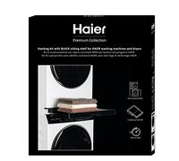 Haier Premium Universal Stacking Kit for Washing Machines and Tumble Dryers-Space-Saving - with Black Anti-Tipping Sliding Shelf-Perfect for Haier 3-5 and 7 Series Washing Machines and Tumble Dryers