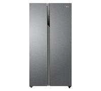 Haier SBS 90 Serie 3 HSR3918ENPG side-by-side refrigerator Freestanding 528 L E Silver