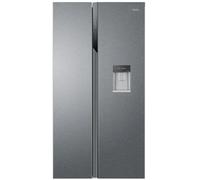 Haier SBS 90 Serie 3 HSR3918EWPG side-by-side refrigerator Freestanding 521 L E Silver