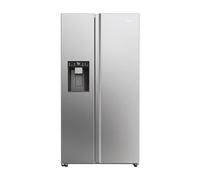 Haier SBS 90 Series 5 American Fridge Freezer, 601L, Platinum Inox, D Class